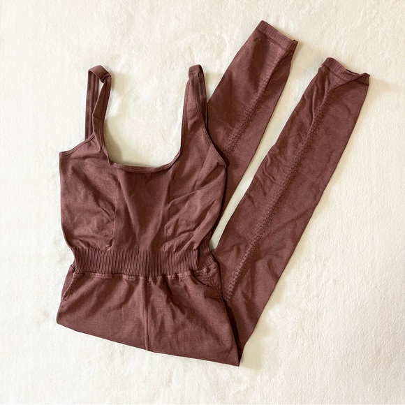 Free People Pants - Free People Good Karma Onesie in Nutmeg